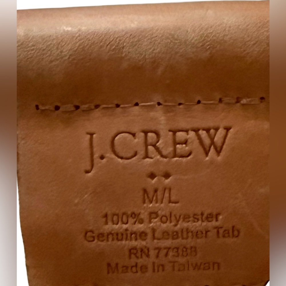 J.Crew Cream Woven Braided Belt - 2” Size M/L - Picture 4 of 4